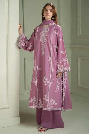 Emb Dhanak 3Pc Suit