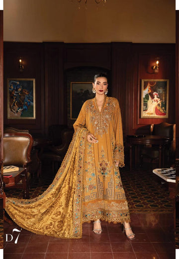 Emb Dhanak 3Pc Suit
