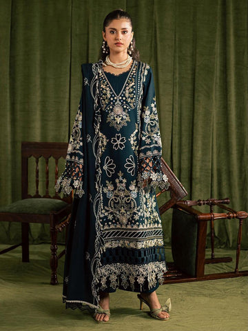 Emb Dhanak 3Pc Suit