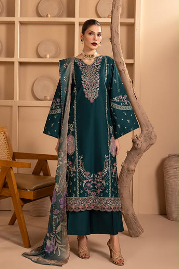 Emb Dhanak 3Pc Suit
