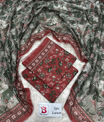 Red And Green Lawn 3 Piece