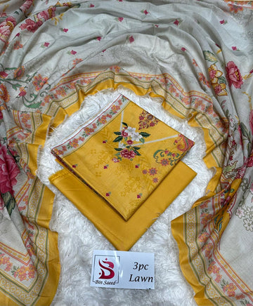 Yellow Lawn 3 Piece